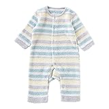 (チャックル) chuckle マシュマロニット前開き長袖カバーオール パープル 80cm P2983-80-80