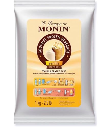 Amazon.co.jp: MONIN(モナン)バニラ・フラッペベース 1kg【スムージー