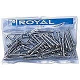 ロイヤル 専用軽鉄下地材及び専用Bタッピング 40mm Aニッケルサテン 1パック50本入 BT-P