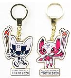 東京 2020 オリンピック パラリンピック メタル キーホルダー 2種セット ミライトワ ＆ ソメイティ 聖火リレー 公式 グッズ