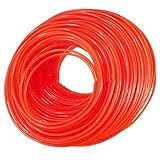 Fairmall ナイロンホース　コードライン　ナイロンチューブ　ストリッパー／トリマー／刈払機などに対応　2.4mm x 1lb　（オレンジ&レッド）