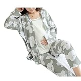 Spinas（スピナス) マタニティ 清楚な花柄3点セット セットアップ ルームウェア 部屋着 パジャマ 乳服口付き 大人上品　大人かわいい服 4タイプ