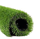 リアルな人工芝 やわらか ふわふわな手触り 長め毛足 3.5cmナチュラルグリーン (1m×1m)