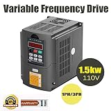 Konmison VFD Drive VFD 110V 1.5KW 3HP VFD Inverter Variable Frequency Drive Inverter for Spindle Mot