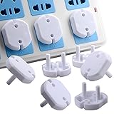 Ficbox Safety Baby Electrical Outlet Cover, White -12 Counts by QUNQI STAR
