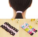 【爱莉セレクトショップ】超弾性の耐久性のある女の子のヘッドバンドのヘアバンドリングロープストラップバンドの髪のネクタイ (2+2の合計32枚セット)