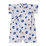 [ミキハウス] MIKIHOUSE プッチー♪うずまき和柄甚平オール 〈S-M（60cm-80cm）〉 12-7501-613 グレー M(70-80cm)