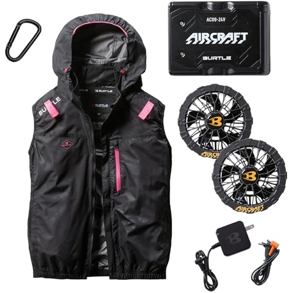 BURTLE 冷却ファン ゴールド☆24vバッテリー☆空調ベストフルセット BURTLE 冷却ファン ゴールド☆24vバッテリー☆空調ベストフル