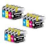 ブラザー用LC211 LC211-4PK (3BK/3C/3M/3Y)互換インク カートリッジ 12本セット ブラザー用 B-LC211互換インク (大容量/ICチップ付/残量表示機能付/個包装) (中身：LC211BK=B211BK/ LC211C=B211C/ LC211M=B211M/ LC211Y=B211Y)