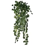 SONONIA プラスチック製　2個 人工 壁掛け ツタつる シルク 観葉 植物 装飾 ブドウ葉 結婚式　パーティー用 人工リーフ ぶら下げ