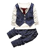 Baby Boy長袖服セット紳士スーツキッズボーイズフォーマルClothingセット US サイズ: 4Years カラー: ブルー