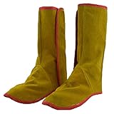 Baoblaze 溶接　作業用シューズ　牛革製　耐熱　耐磨耗性　快適性　防水　ガラス加工 スパーク スプラッタ カット 最適　高品質　ランダムカラー　安全靴