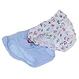 Lovoski 2枚入り　キッズ　コットン　下着　ブリーフ　パンツ　ショーツ　漫画　可愛い　全3サイズ4パタン - 飛行機の男の子, 3-4T