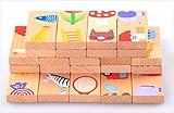 Generic動物の家パズル認識機能28個Matching Domino子供の教育玩具ソリティア木製玩具、漫画クリエイティブおもちゃ
