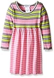 Bonnie Jean Little Girls' Toddler Striped Sweater Dress Pink 2T [並行輸入品]