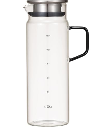 Amazon.co.jp: ベストコ ガラス ピッチャー 1.7L ホワイト ND-2357
