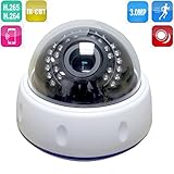 ENSTER 3.0MP Plastic Dome POE Camera Varifocal Lens 30pieces IR LED Mobile Phone View 1/3" OV CMOS s