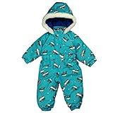 ボーイズ|ベビー|スキーウェア[Blue Mart]車|くるま柄|中綿入りジャンプスーツ|防寒|つなぎ|スノーコンビ|雪遊び|子供用|男の子 80cm ターコイズ