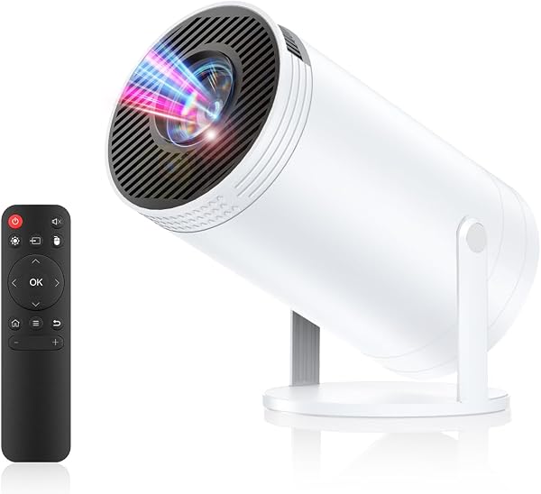 Projector, For Home Use, Ultra Compact (2026 Impact Version Android TV 14.0 & 270° Rotation & HiFi External Speaker), 27,000 LM, 1080P, 4K Compatible, Short Range Projection, High Brightness, Ceiling Projection, Wi-Fi 6, Bluetooth 5.4, Large Screen, Automatic Keystone Correction, Easy Operation, 17.6 oz (500000 g), Ultra Lightweight IOS/Android/Android/PC PS/SWIT. CH Connectivity Available, Japanese Instruction Manual (English Language Not Guaranteed) - 1