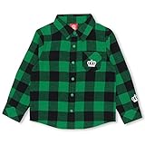 ベビードール チェック長袖シャツ 子供服 90cm グリーン