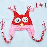 ハンドメイド 0-1歳 撮影写真 ベビー 幼児 ソフト帽子 毛糸編む キャップ 10色選択 1#10 【1点】