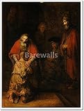The Return of the Prodigal Son by Rembrandt用紙印刷壁アート 32in. x 24in.