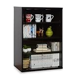 ワイエムワールド　キャビネット 4段 チェスト ガラス扉 低ホルムアルデヒド  【色： ブラウン】