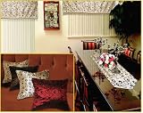 Silky Bombay 60 " x 15 " Window Valance レッド VL SILK Bombay 20613 Burg-Val