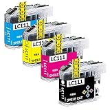 【SMILE CAT】ブラザー用LC111互換インク LC111-4PK互換インクカートリッジ ブラザー lc111インクカートリッジ 4色,ICチップ付き 残量表示機能付き 対応機種 DCP-J952N DCP-J957N DCP-J752N DCP-J552N DCP-J557N MFC-J870N MFC-J820DN MFC-J720D MFC-J980DN (4本4色セット)
