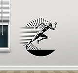RunningランナーRunプリントジムフィットネスワークアウトスポーツポスター壁デカールビニールステッカー子供ティーンボーイズ部屋保育園寝室壁アート装飾壁画98 NNN