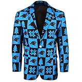 NFL Carolina PanthersメンズパッチUglyビジネスジャケット、サイズ46 / Large