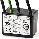 OTOWA LT-C35G102W 装置用SPD(避雷器) (三相3線) (適用電圧500V) (放電開始電圧1000V) OT