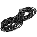 XDiscount　配線チューブ　スパイラルチューブ　139g　ブラック　8m　10mm　ポリエチレン　ラッピングバンド