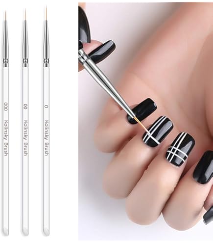 ネイルアート用品(筆など) us Amazon | yuchurey ネイル筆 極細 4本セット ネールアートペン ネイル