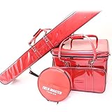 ダイシン BIG TRUST ヘラバッグ ＆ 3層ロッドケース メタリックレッド ＆ エサボールケース(レッド) 3点セット (daishin-hera3set)
