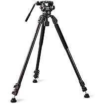Amazon | RAUBAY 180cm ビデオカメラ三脚、360°パン&165°チルト