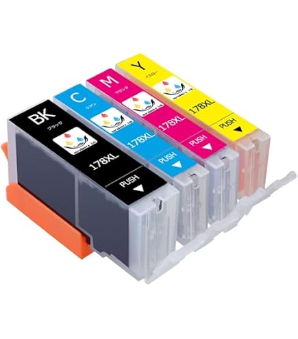 Amazon.co.jp: 5521 インク HP プリンター HP178 4色セット