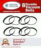 Eureka Style U Belt 8-Pack Designed To Fit Eureka Uprights, Whirlwind, Victory, Bravo, LiteSpeed. Pa