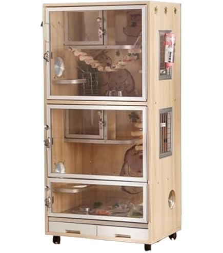 Amazon | 「組立完成品発送」チンチラゲージセット 小動物飼育ケージ