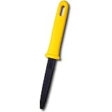 CANARY Corrugated Cardboard Cutter Dan Chan, Safety Box Cutter Knife [Non-Stick Fluorine Coating Blade], Made in Japan, Yello