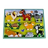 Rolimateデラックスファーム木製チャンキーパズル