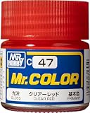 GSI クレオス(GSI Creos) Mr.カラー クリアーレッド 光沢 10ml 模型用塗料 C47
