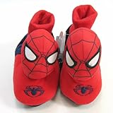 SPIDERMAN（スパイダーマン）顔つき暖かルームシューズ(レッド×ネイビー)