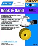Norton 49224 8-Hole 60 Grit Hook and Loop Sanding Disc, 5-Inch, 25-Pack [並行輸入品]