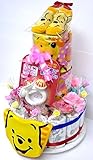 出産祝い オムツケーキ ３段おむつケーキ ディズニー３R 男女共用 くまのプーさん