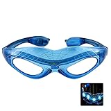 Ruanyi グリーンLedフラッシュメガネスパイダーマンスタイル光るクールは、プラスチックおもちゃの誕生日パブパーティー用品の装飾を照らす光を点滅