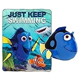 Disney / Pixar Finding Dory Kids 2 Piece Cuddle Set - Plush Throw Blanket and Dory Pillow Buddy [並行輸