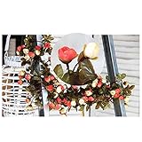 TOOGOO ( R )人工Floral Flowers LeavesホームガーデンガーランドHangingクラフト装飾、ダークピンク