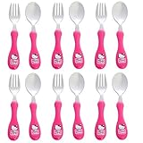 Zak 。( 12 Piece ) Sanrio Hello Kittyスプーンとフォークセット子供用銀食器ステンレススチールFlatware