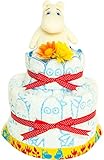 シンプルでカワイイ ムーミンの おむつケーキ / 出産祝い 内祝い 誕生日プレゼント に 人気の商品! ダイパーケーキ 男の子用 女の子用